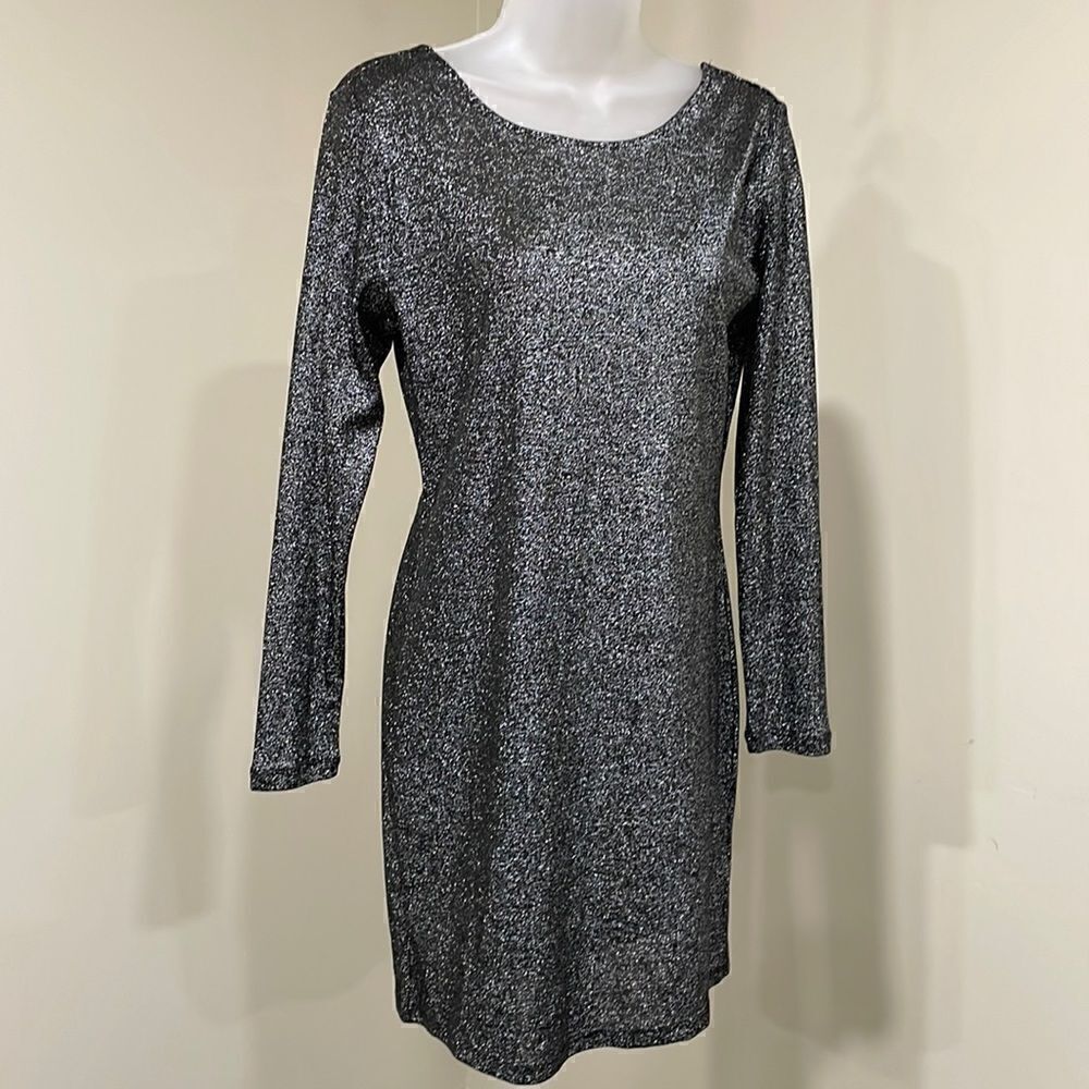 NWT Divided H&M Sparkly Black and Silver Dress. Size 14 XL extra large